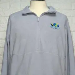 LANDS'END ランズエンド ハーフジップフリースジャケットワンポイント刺繍