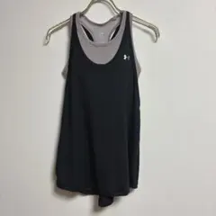 ✨良品✨ アンダーアーマー【SM】 スポーツウエア ブラトップ キャミソール 黒