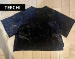 TEECHI シルバーラメカットソーブラック　サイズ1のサムネイル