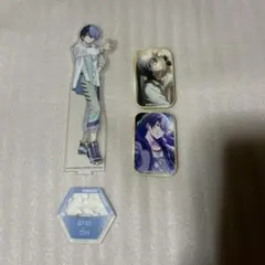 プロセカ アクリルスタンド スクエア缶バッジ 青柳冬弥