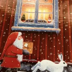 アドベントカレンダー　真っ赤なサンタ　ドイツ　新品未使用　クリスマス　可愛い