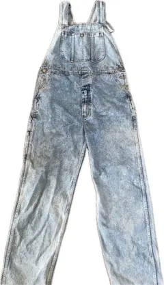 古着　BIG JOHN デニムオーバーオール ライトブルー　LL