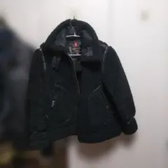 アルファインダストリーズ1959ブラックボアジャケット 襟ベルトあり