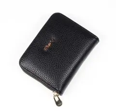【新品】ミニ財布　コインケース　小銭入れ　ミニウォレット　黒色　軽量