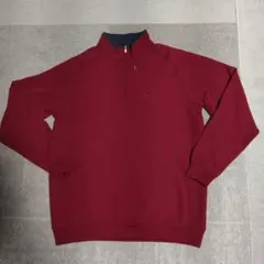 ♦Nike 【XL】ナイキゴルフ◊ハーフジップ 裏起毛トレーナー✧ワインレッド