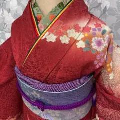 正絹 振袖セット 辻が花模様成人式