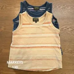 MARKEY'S ノースリーブタンクトップ 130　2枚