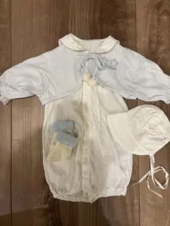 ベビードレス カーディガン 帽子 靴下セット