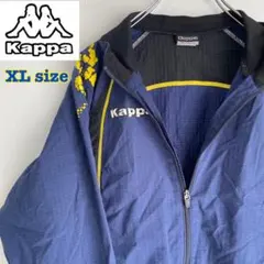 メンズ　アウター　ナイロンジャケット　kappa ブルー　青　ロゴ入り