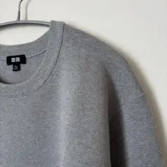 ユニクロ　UNIQLO ウォッシャブルストレッチミラノリブクルーネックセーター