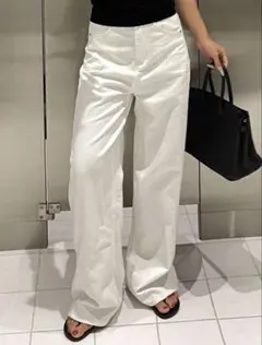 shein ホワイトパンツ