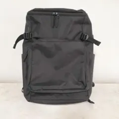 無印良品 肩の負担を軽くする 撥水上から開くリュックサック ブラック MUJI