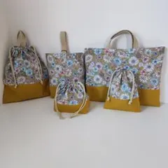 703. マーガレットイエロー×マスタード　入園入学5点セット　花