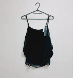 MURUA ムルーア シフォンキャミソール ブラック