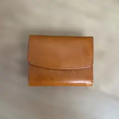 三つ折り財布 ブラウン