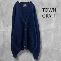TOWNCRAFT タウンクラフト　ニット カーディガン ネイビー　XLサイズのサムネイル