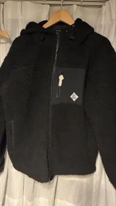 黒 フリース・ボアジャケット