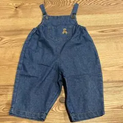 ポロベビー　くま　デニムオーバーオール ベビー服　80