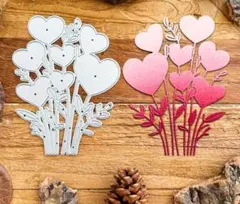 ハート 花束 カッティングダイ
