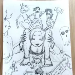 手描きオリジナルイラスト 原画