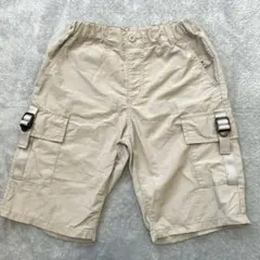 GUベージュ カーゴハーフパンツ 130㎝