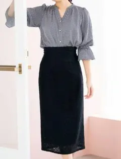 ミッシュマッシュ　MISCH MASCH　パネルレーススカート　タイトスカートのサムネイル