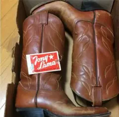 Tony ⭐︎Lama ブラウンウエスタンブーツ