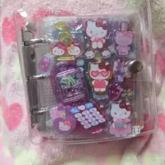 【完成品】シール帳 キティ サンリオ タイルシール 平成ハッピーフォン