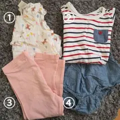 ベビー服セット　夏服　まとめ売り 80 90　汚れあり
