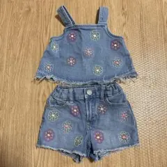 baby GAP デニムタンクトップ&ショートパンツ 18-24ヶ月