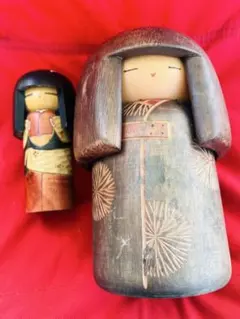 木製こけし 大小セット