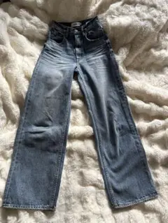 AZULDENIM ハイウエストワイドデニム