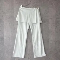 ニューバランス スコート パンツ 2way ライトグレー テニス ゴルフ ヨガS