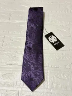 【新品タグ付】シルク混 ネクタイ ペイズリー柄結婚式 二次会 パーティー 派手