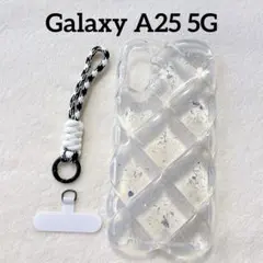 ❣️Galaxy A25 5G ケース クリア キルティング ソフト 立体