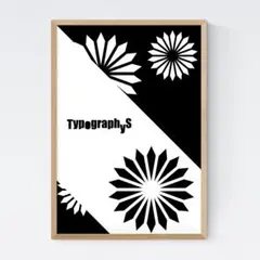 【超SALE】TYPOGRAPHYS アートポスター（A4サイズ）約30cm