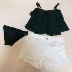 PEAK&PINE キャミソールビキニ　ハイライズ ストレッチデニムのサムネイル