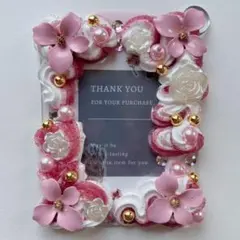 【My Dear】ホイップデコ トレカケース ピンク 白