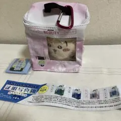 証明写真機ポーチマスコットピンク、ちいかわうさぎだらけくじぬいぐるみバッジヤハ