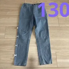 エニィファム　リボンデニムパンツ　130のサムネイル