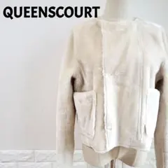 クイーンズコート　QUEENSCOURT　リバーシブル　ムートン調　ジャケットのサムネイル