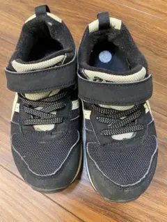 ASICS ブラック/ベージュ スニーカー　　18㎝