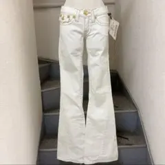 トゥルーレリジョン　デニムパンツ　白色　JOEY BIG T 米国製