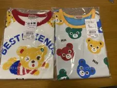 ミキハウス クマ Tシャツ　タンクトップ 110cm 2枚セット