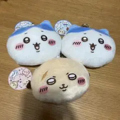 ちいかわ　ぬいぐるみパスケースポーチ①②3点セット
