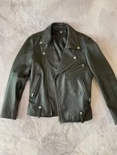 FREAK'S STORE ダブルライダースジャケット ラムレザー ブラック 黒