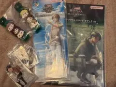 一番くじ 進撃の巨人 C賞　ビッグアクリルスタンド エレン　D賞　リヴァイ