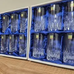 HOYA CRYSTAL カットクリスタル グラスセット 12個