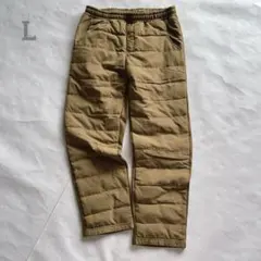 Beno ビーノ 暖パン 裏起毛 ダウン フェザー 暖か　アウトドア　L 防寒