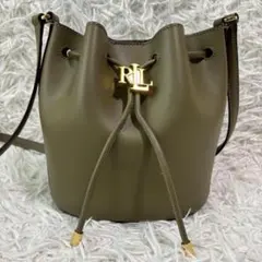 ✨未使用級✨ローレンラルフローレン ドローストリング ショルダーバッグ アンディのサムネイル